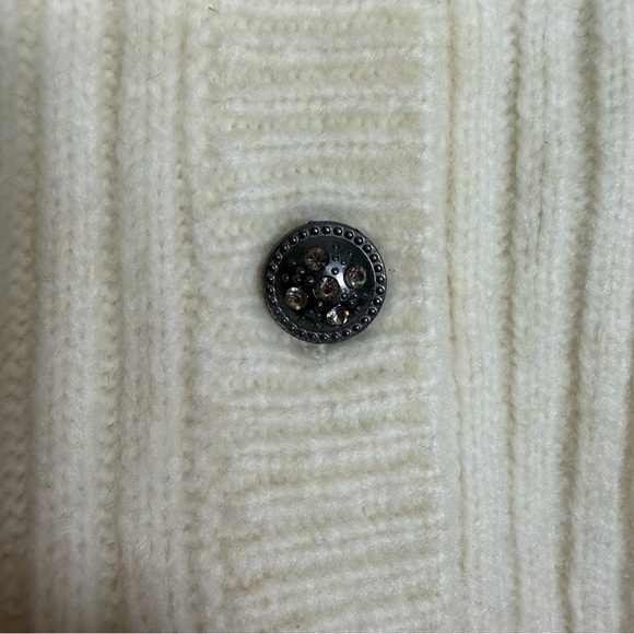 *NEW Donna Karan Jewel Button Bright Lights Big City Cardigan Size XXS (FLAW) - Picture 4 of 9